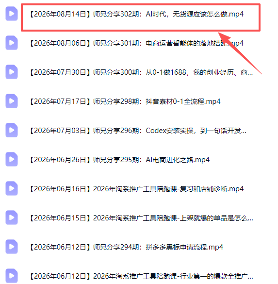 （20012期）电商圈多年实战干货-更新2026：多位资深师兄实战干货/覆盖全域平台，中小卖家可复制的盈利指南